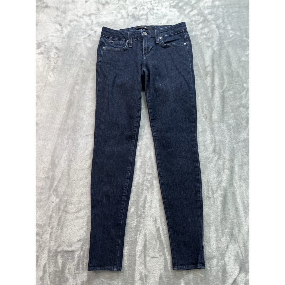 J.J. Joes Jeans Womens Sz 25 Dark Blue 32" Jegging Stretch‎ Low Rise Denim Pants
